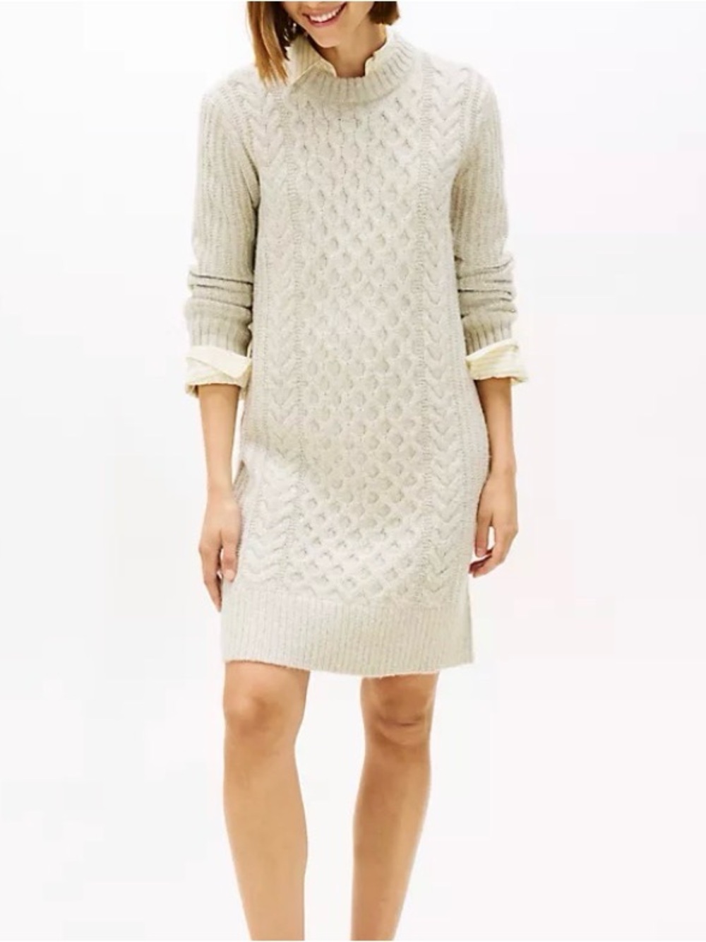 Tommy Hilfiger Shimmer Cable Knit Sweater